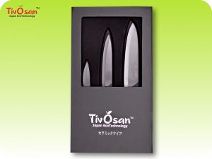 Набор керамических ножей Tivosan TH09WB ― Ножи со скидкой